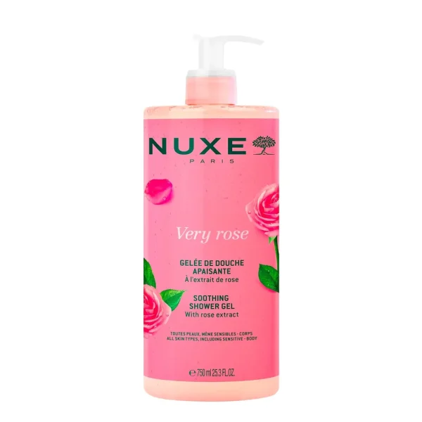 Very Rose Gelée de Douche Apaisante 750 ml – Nuxe Nuxe Very Rose Gelée de Douche Apaisante 750 ml – hygiène du corps | ParaforYou Maroc