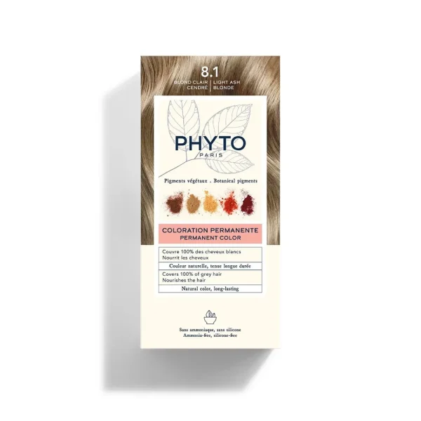 Phytocolor 8.1 Blond Claire Cendre – Phyto Phyto Phytocolor 8.1 Blond Claire Cendre – soin capillaire | ParaforYou Maroc