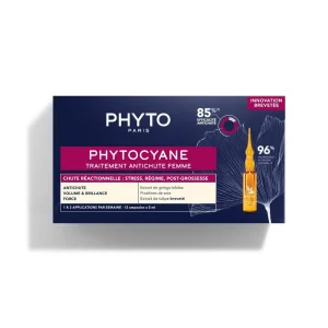 Phytocyane Traitement Antichute Femme 12x5ml 5 ml – Phyto Phyto Phytocyane Traitement Antichute Femme 12x5ml 5 ml – soin anti-chute | ParaforYou Maroc