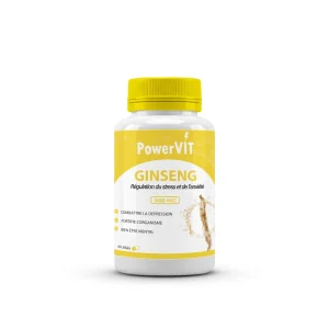 Powervit Ginseng 500mg 60 Gélules – compléments vitalité et immunité | ParaforYou Maroc