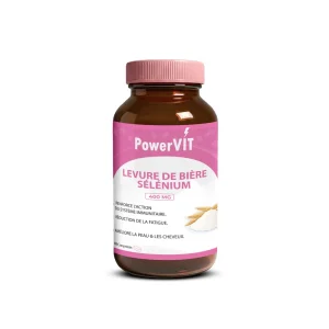 Powervit Levure de Bière Sélénium 400mg 400 Gélules – compléments alimentaires | ParaforYou Maroc