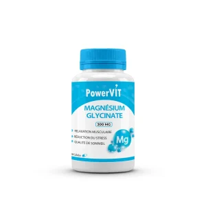 Powervit Magnésium Glycinate 300mg 60 Gélules – compléments vitalité et immunité | ParaforYou Maroc