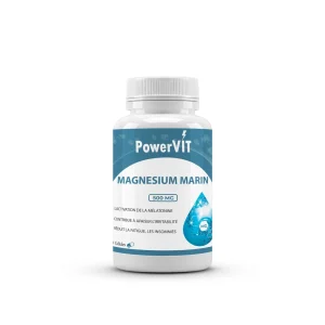 Powervit Magnésium Marin 500mg 60 Gélules – compléments vitalité et immunité | ParaforYou Maroc