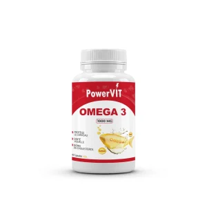 Powervit Omega 3 1000mg 60 Capsules – compléments vitalité et immunité | ParaforYou Maroc