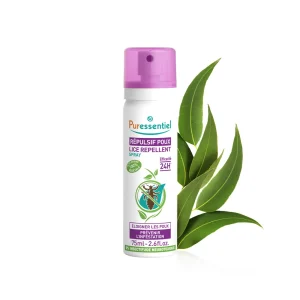 ANTI POUX SPRAY RÉPULSIF 24H 75 ml – Puressentiel Puressentiel ANTI POUX SPRAY RÉPULSIF 24H 75 ml – toilette bébé | ParaforYou Maroc