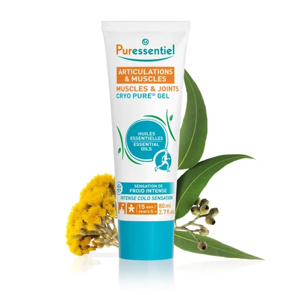 Articulations et Muscles Cryo Pure Gel 80 ml – Puressentiel Puressentiel Articulations et Muscles Cryo Pure Gel 80 ml – soin hydratant visage | ParaforYou Maroc