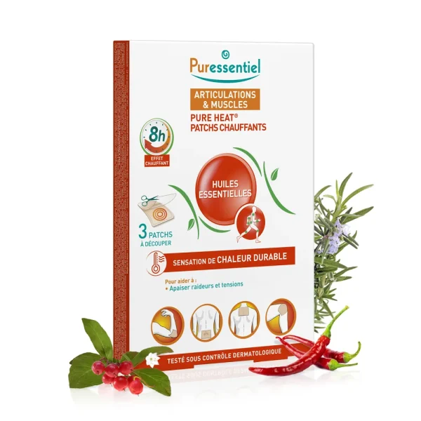 Articulations et Muscles Patchs Chauffants – Puressentiel Puressentiel Articulations et Muscles Patchs Chauffants – compléments articulations et os | ParaforYou Maroc