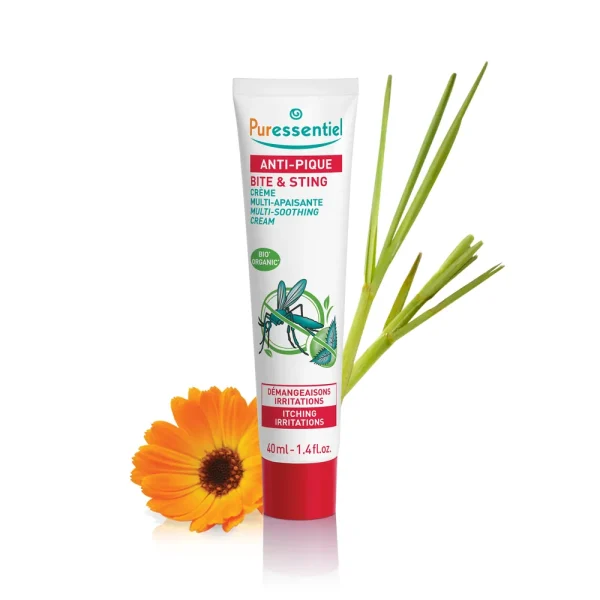 Crème Multi-Apaisante Anti-Pique- Tube de 40 ml – Puressentiel Puressentiel Crème Multi-Apaisante Anti-Pique- Tube de 40 ml – soin hydratant visage | ParaforYou Maroc