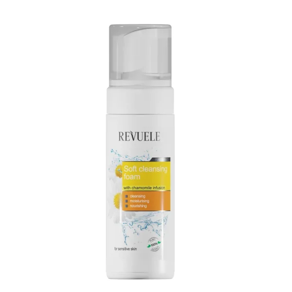 Foam Soft Cleansing With Chamomile Infusion 150 ml – Revuele Revuele Foam Soft Cleansing With Chamomile Infusion 150 ml – nettoyant visage | ParaforYou Maroc