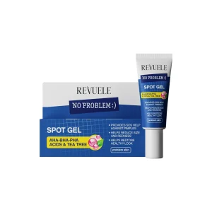 No Problem Spot Gel Aha-Bha-Pha Acids et Tea Tree 25 ml – Revuele Revuele No Problem Spot Gel Aha-Bha-Pha Acids et Tea Tree 25 ml – soin hydratant visage | ParaforYou Maroc