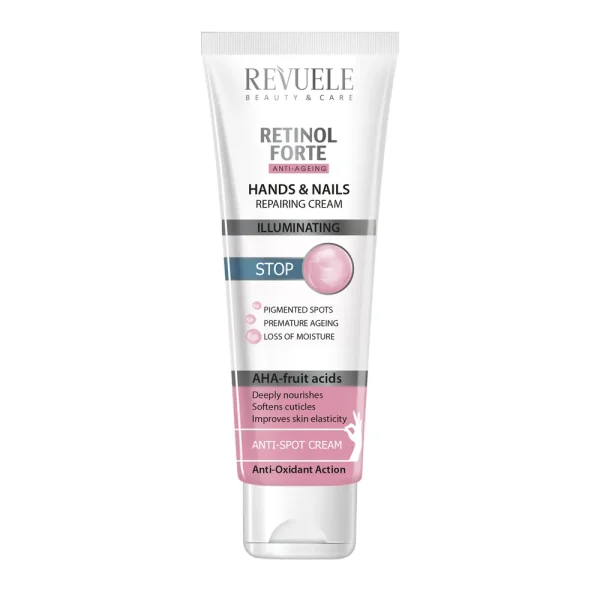 Rétinol Forte Hands et Nails Repairing Cream 100 ml – Revuele Revuele Rétinol Forte Hands et Nails Repairing Cream 100 ml – soins mains et pieds | ParaforYou Maroc