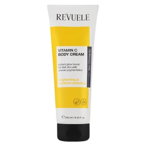 Vitamin C Body Cream 250 ml – Revuele Revuele Vitamin C Body Cream 250 ml – soin hydratant corps | ParaforYou Maroc
