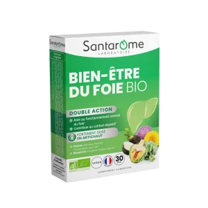 Bio Bien Être du Foie Confort Digestif 30 Gélules – Santarome Santarome Bio Bien Être du Foie Confort Digestif 30 Gélules – compléments digestion et transit | ParaforYou Maroc