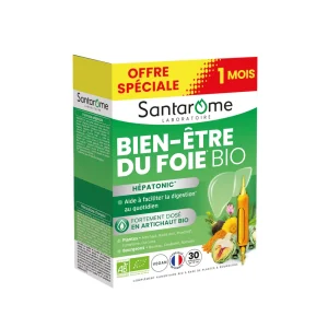 Bio Bien Être du Foie Hepatonic Ampoules – Santarome Santarome Bio Bien Être du Foie Hepatonic Ampoules – compléments alimentaires | ParaforYou Maroc