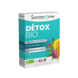 Bio Détox Draine et Détoxifie Ampoules – Santarome Santarome Bio Détox Draine et Détoxifie Ampoules – compléments minceur et détox | ParaforYou Maroc