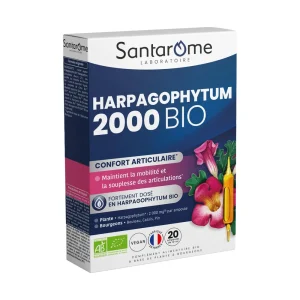 Bio Harpagophytum 2000 Confort Articulaire Ampoules – Santarome Santarome Bio Harpagophytum 2000 Confort Articulaire Ampoules – compléments articulations et os | ParaforYou Maroc
