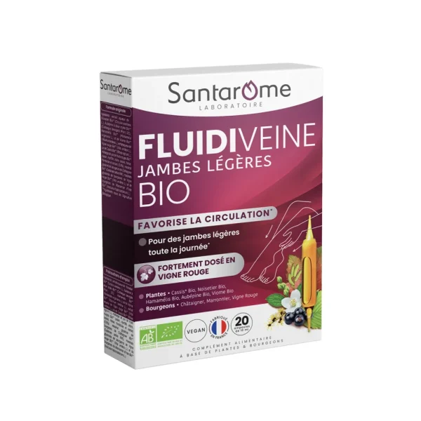Bio Jambes Légères Favorise la Circulation Ampoules – Santarome Santarome Bio Jambes Légères Favorise la Circulation Ampoules – compléments alimentaires | ParaforYou Maroc