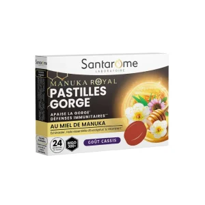 Santarome Sirop Gorge Miel de Manuka 125 ml – compléments alimentaires | ParaforYou Maroc