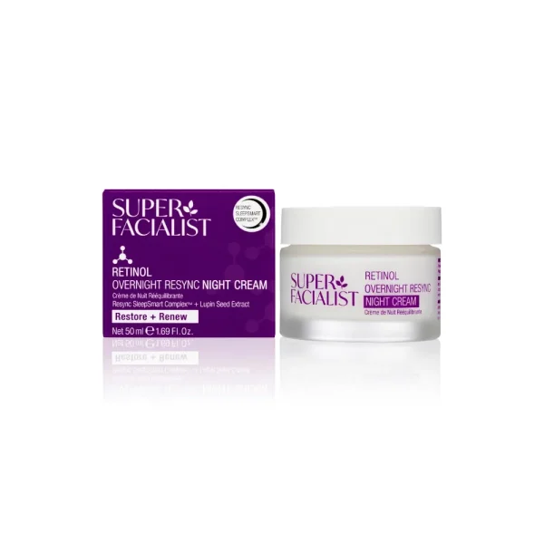 Rosehip Overnight Resync Night Cream 50 ml – Super Facialist Super Facialist Rosehip Overnight Resync Night Cream 50 ml – soin hydratant visage | ParaforYou Maroc