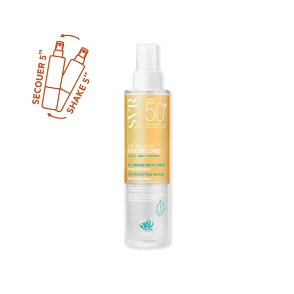 Sun Secure Eau Solaire Protectrice SPF50+ 200 ml – SVR SVR Sun Secure Eau Solaire Protectrice SPF50+ 200 ml – protection solaire corps | ParaforYou Maroc