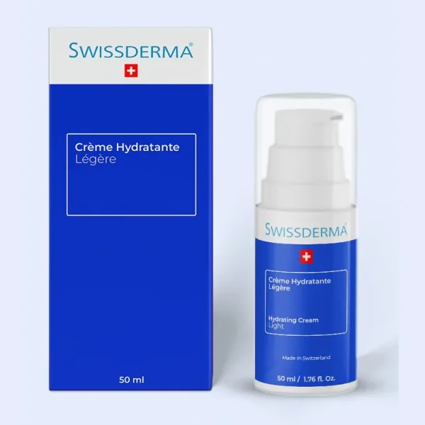 Crème Hydratante Légère 50 ml – Swissderma Swissderma Crème Hydratante Légère 50 ml – soin hydratant visage | ParaforYou Maroc