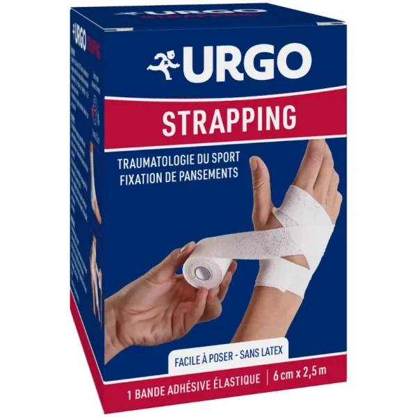 Douleurs Strapping Bande 6cmx2,5m – Urgo Urgo Douleurs Strapping Bande 6cmx2,5m – pansements et premiers soins | ParaforYou Maroc