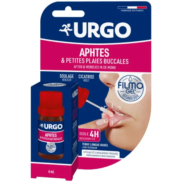 Filmogel Aphtes et Petites Plaies Buccales 4h 6 ml – Urgo Urgo Filmogel Aphtes et Petites Plaies Buccales 4h 6 ml – pansements et premiers soins | ParaforYou Maroc