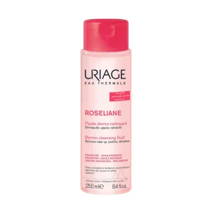 Uriage Roséliane Fluide Dermo-Nettoyant 250 ml – nettoyant visage, peaux sensibles | ParaforYou Maroc